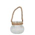 GLASS ROPE RIBBED 9X9X8CM