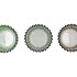 ROMAN GREEN MIX GLASS CANDLE HOLDER ASS 8X8X10CM NM