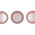 ROMAN SWEETS PINK MIX GLASS CANDLE HOLDER ASS 8X8X10CM NM