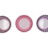 ROMAN SKY PURPLE MIX GLASS CANDLE HOLDER ASS 8X8X10CM NM