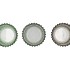 ROMAN GREEN MIX GLASS CANDLE HOLDER ASS 9X9X9CM NM