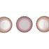 ROMAN SWEETS PINK MIX GLASS CANDLE HOLDER ASS 9X9X9CM NM