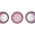 ROMAN SKY PURPLE MIX GLASS CANDLE HOLDER ASS 9X9X9CM NM