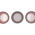 ROMAN RED MIX GLASS CANDLE HOLDER ASS 9X9X9CM NM