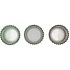 ROMAN GREEN MIX GLASS CANDLE HOLDER ASS 8X8X8CM NM