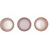 ROMAN SWEETS PINK MIX GLASS CANDLE HOLDER ASS 8X8X8CM NM
