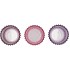 ROMAN SKY PURPLE MIX GLASS CANDLE HOLDER ASS 8X8X8CM NM