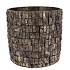 NEPAL IRON POT BIRCH MOSAIC 25X25X23M NM