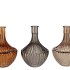 DAYAH WOODS BROWN MIX GLASS VASE 17X24CM NM