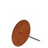 METAL PAGE CANDLE HOLDER RUST DIA 8CM