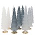TWINKLE GREY MIX GLASS TREE MATT ASS 9X25CM NM