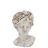 CONCRETE FRUIT FACE POT 14X15X22CM