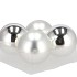 GLASS BALL GLANS COMBI ZILVER 100MM P/4
