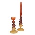NOVA AUTUMN SPICES CANDLE HOLDER TRICOLOR 9X9X17CM NM