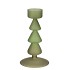 NOVA GREEN CANDLE HOLDER TRICOLOR 9X9X17CM