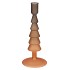 NOVA WOODS BROWN CANDLE HOLDER TRICOLOR 9X9X22CM