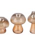 NOVA WOODS BROWN VASE MUSHROOM NARROW TRICOLOR 13X13X20CM NM