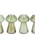 NOVA GREEN VASE MUSHROOM STRUCTURE TRICOLOR 11X11X18CM