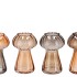 NOVA WOODS BROWN VASE MUSHROOM STRUCTURE TRICOLOR 11X11X18CM