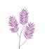 SILK PALM LEAF PURPLE 87CM NM