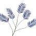 SILK PALM LEAF BLUE 125CM NM