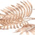 SILK PALM LEAF GOLD 125CM NM