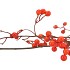 SILK BERRY BRANCHED RED 93CM NM