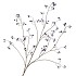 SILK BERRY BRANCHED BLUE 135CM NM