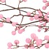SILK BERRY BRANCHED PINK 135CM NM