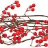 SILK BERRY BRANCHED FIERY RED 135CM NM