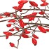 SILK ROSEBOTTLE FIERY RED 133CM