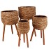 LOFTIER NATURAL BASKET SET 4 18X44/24X52/32X60/38X65CM
