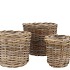 RATTAN KUBOO NATURAL CILINDER S/3 17X17/23X20/27X23CM NM