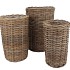 RATTAN KUBOO NATURAL CILINDER S/3 23X40/27X45//34X50CM NM