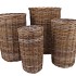 RATTAN KUBOO NATURAL CIL S/4 23X40/27X45//34X50/40X55CM NM