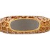 INGA JADA BROWN OVAL VASE ACTIVE GLAZE STRUCT 32X12X26CM NM