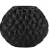 INGA JADA BLACK OVAL VASE STRUCTURE 32X12X26CM