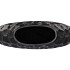 INGA JADA BLACK OVAL VASE STRUCTURE 32X12X26CM