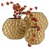 INGA JADA GOLD OVAL VASE STRUCTURE 24X10X20CM