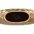 INGA JADA GOLD OVAL VASE STRUCTURE 41X15X33CM