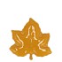 LEAF MAPLE PLATE YELLOW 11X11X3CM NM