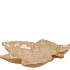 LEAF MAPLE PLATE WARM SAND 18X18X4CM NM