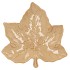 LEAF MAPLE PLATE WARM SAND 24X24X4CM NM