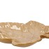 LEAF MAPLE PLATE WARM SAND 24X24X4CM NM