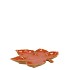 LEAF MAPLE PLATE ORANGE 11X11X3CM NM