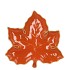 LEAF MAPLE PLATE ORANGE 18X18X4CM NM