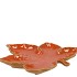 LEAF MAPLE PLATE ORANGE 18X18X4CM NM