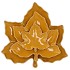LEAF MAPLE PLATE YELLOW 18X18X4CM NM