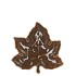 LEAF MAPLE PLATE OLIVE 11X11X3CM NM