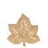 LEAF MAPLE PLATE WARM SAND 11X11X3CM NM